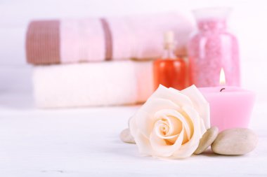 Spa uygulamaları ışık arka plan üzerinde
