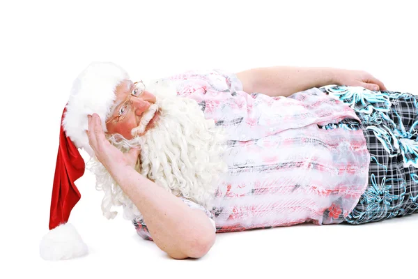 Santa claus odpoczynku — Zdjęcie stockowe