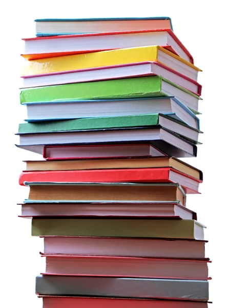 Stapel Bücher auf weiß — Stockfoto