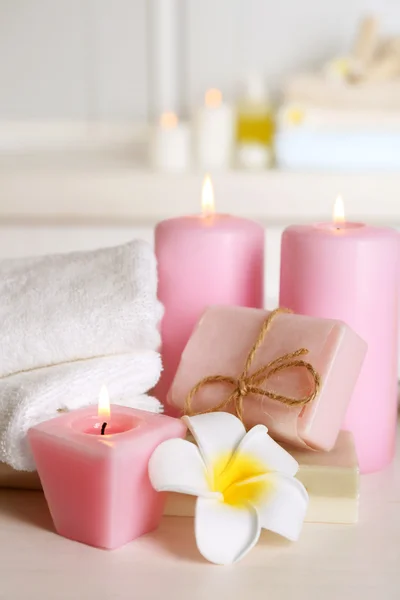 Spa treatments on light background — Stock Photo, Image