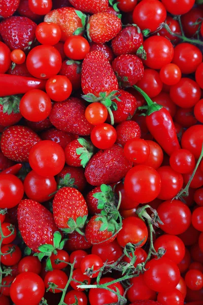 Fresh fruits and vegetables closeup — Stock Photo, Image