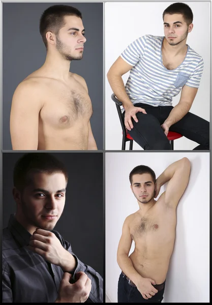 Snapshot of model. Handsome young man — Stock Photo, Image