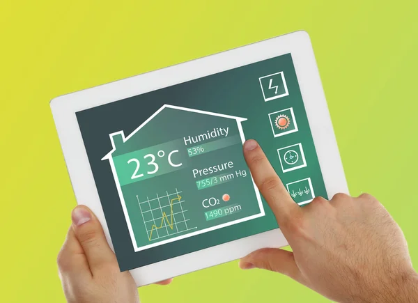Smart energy controller  on tablet-pc