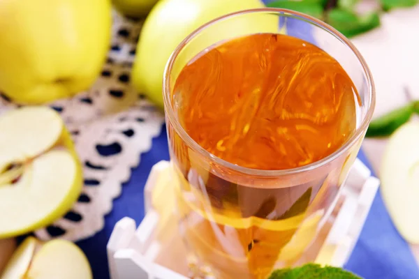 Apple juice with fruits — Stock Photo, Image