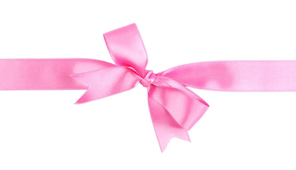Розовый ленточный лук — стоковое фото