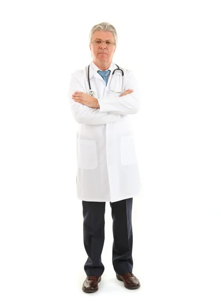 Doctor aislado en blanco — Foto de Stock