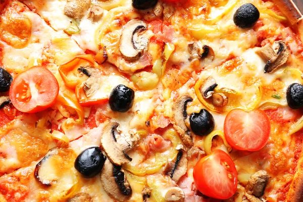 Primo piano della pizza — Foto Stock