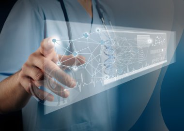 Modern bilgisayar arayüzü ile çalışma tıp doktorusun. Modern tıp teknolojileri kavramı