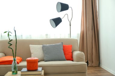 Modern oturma odası.