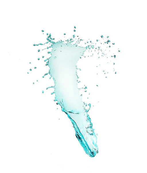 Water splashes isolated on white — Stock Photo, Image