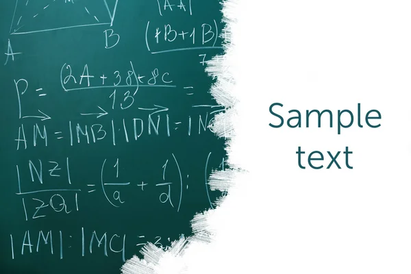 学校黑板上用空白空间 — 图库照片