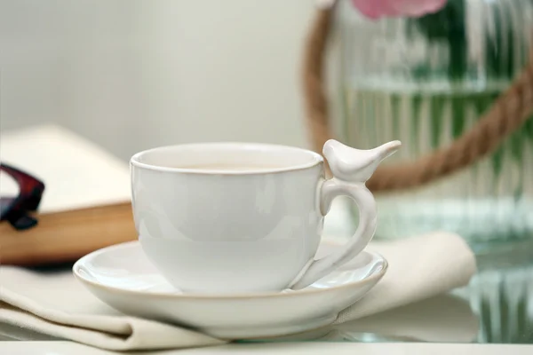 Cup of coffee on table close up — Stock Photo, Image