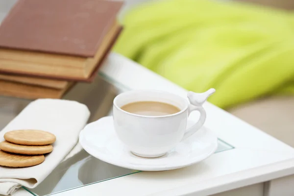 Cup of coffee on table close up — Stock Photo, Image