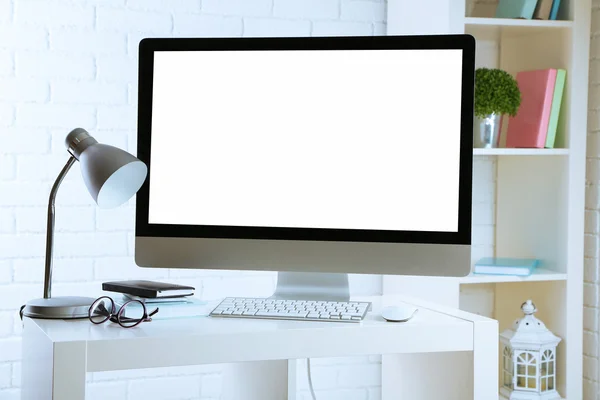 Office workplace with modern computer — Stock Photo, Image