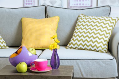 Modern oturma odası.