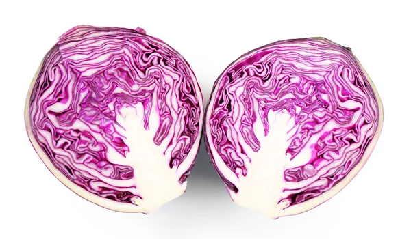 Red cabbage isolated on white — Stock Photo, Image