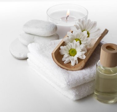 kaplıca tedavisi, beyaz izole güzel kompozisyon