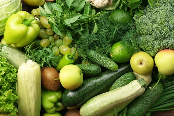 Πράσινα φρούτα και λαχανικά — Φωτογραφία Αρχείου