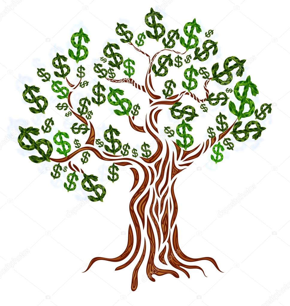 Money concept with tree