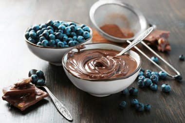 Çikolatalı Krema ve yaban mersini