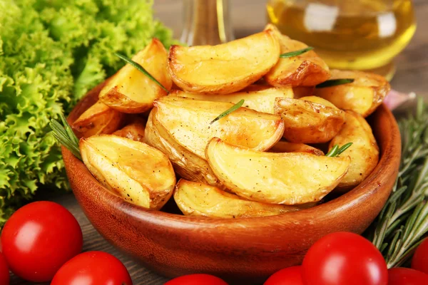 Cunei di patate al forno — Foto Stock