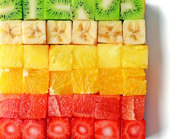 Frutas en rodajas de cerca — Foto de Stock