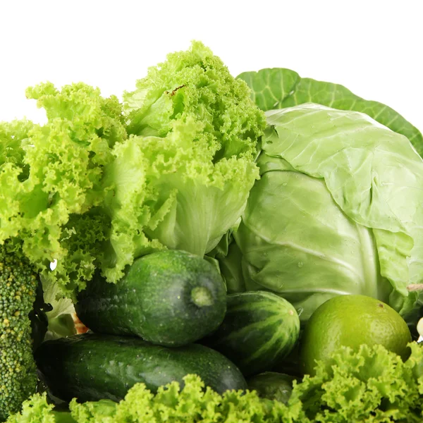 Σωρό από πράσινα λαχανικά — Φωτογραφία Αρχείου