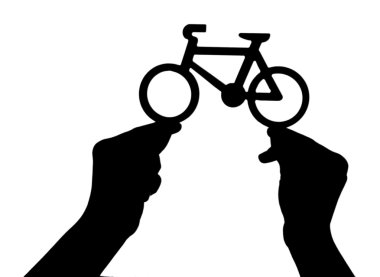 Siluetleri el ile üzerine beyaz izole dekoratif öğe