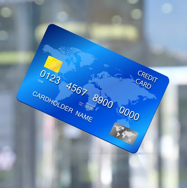 Подробная кредитная карта — стоковое фото