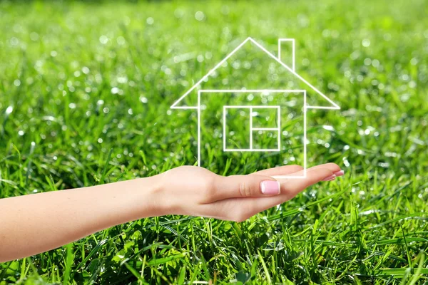 Eco house icon — Stock Photo, Image