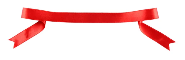 Красная шелковая лента — стоковое фото