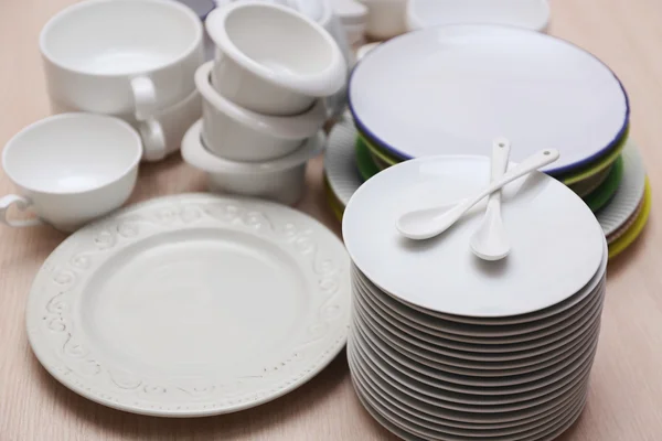 Set of tableware, close up — Stock Photo, Image