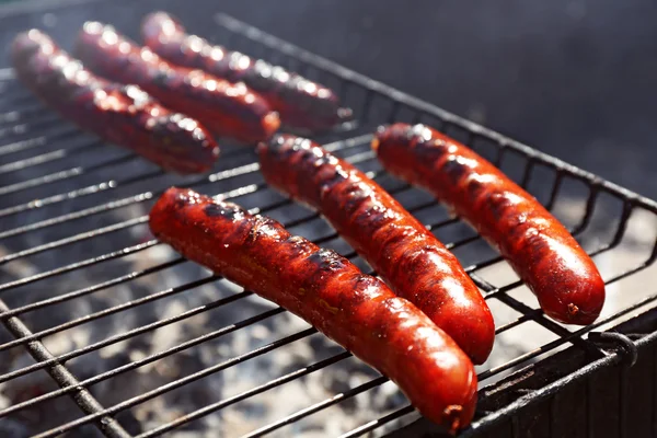 Grilled sausages closeup — Stock Photo, Image