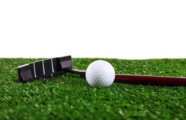 Golf set on grass — Stock Photo, Image