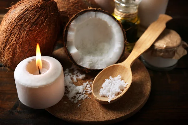 Spa coconut produkter — Stockfoto