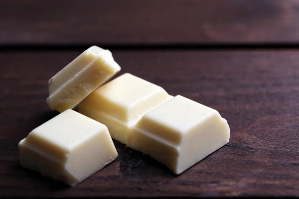 Witte chocoladestukjes — Stockfoto