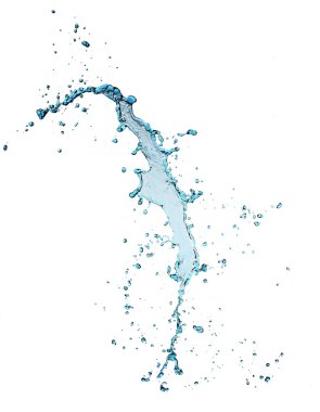 su sıçramalarına üzerinde beyaz izole