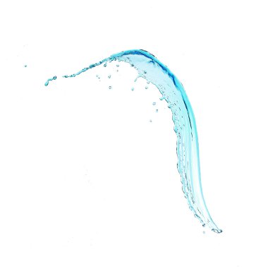 su sıçramalarına üzerinde beyaz izole