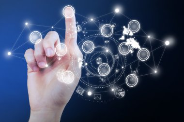 sosyal ağ yapısı basarak el