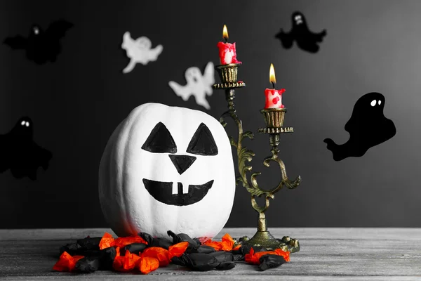 Halloween decoração composição — Fotografia de Stock