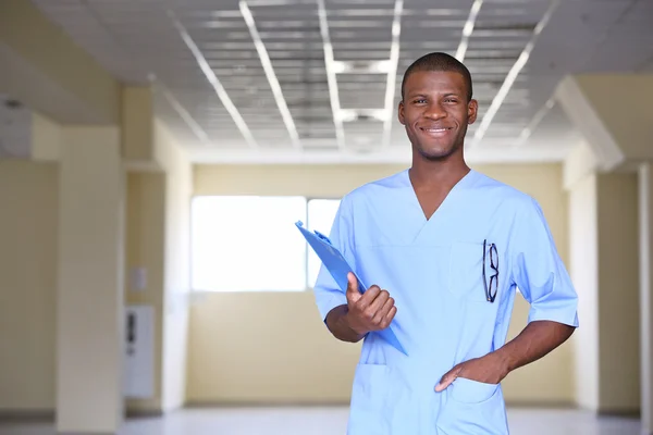 Handsome African American doctor — Stock Photo, Image