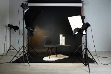 Modern iç ile fotoğraf stüdyosu