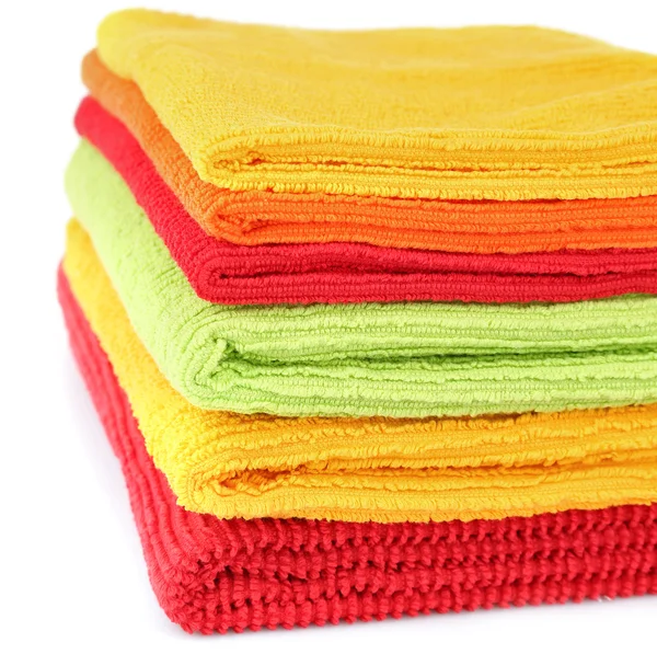 Pilha de toalhas coloridas — Fotografia de Stock