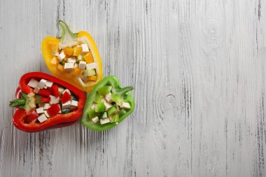 Biber taze yeşil salata 