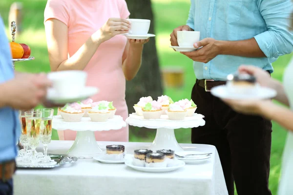 Kaffe och lunch paus — Stockfoto