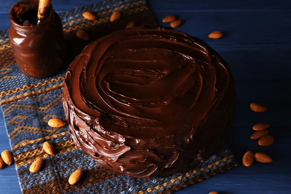 Delicioso bolo de chocolate — Fotografia de Stock