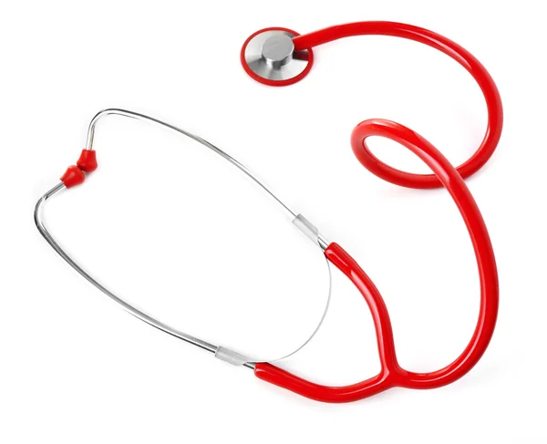 Medyczny stetoskop biały — Zdjęcie stockowe