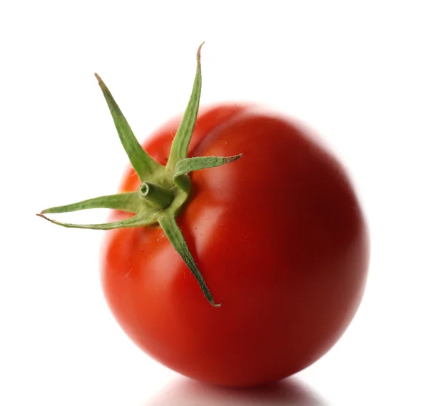 Red tomato isolated on white — Stock Photo, Image