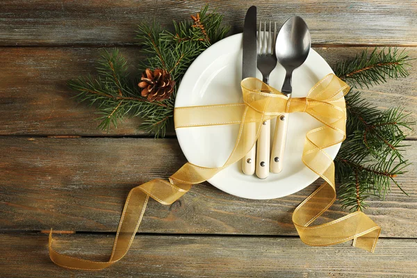 Holiday table setting — Stock Photo, Image