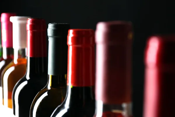 Different wine bottles — Stock Photo, Image